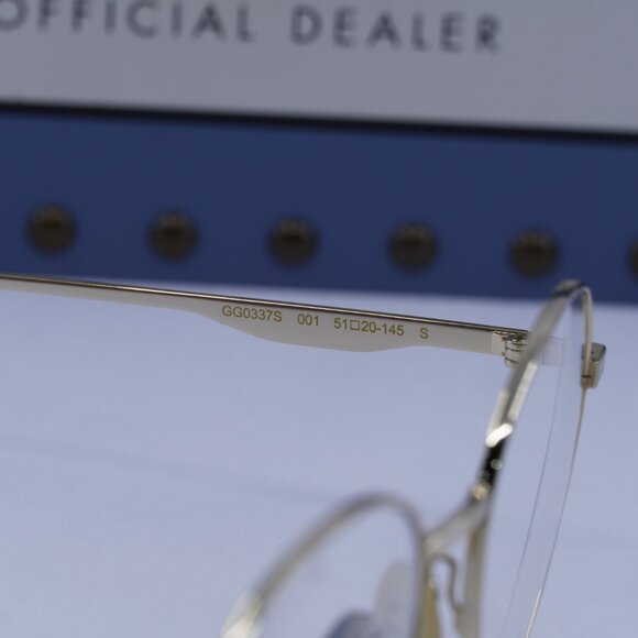 Gucci GG0337S 001 Round Sunglasses - Gold\Clear to Brown Photochromic - Picture 6 of 10